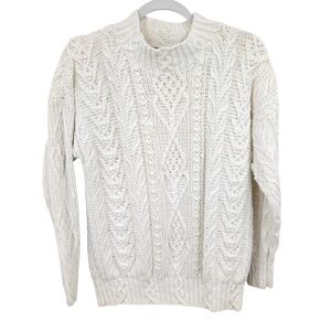 Express Vintage Handknitted‎ Fisherman Sweater C. Internationale Cotton Blend XS